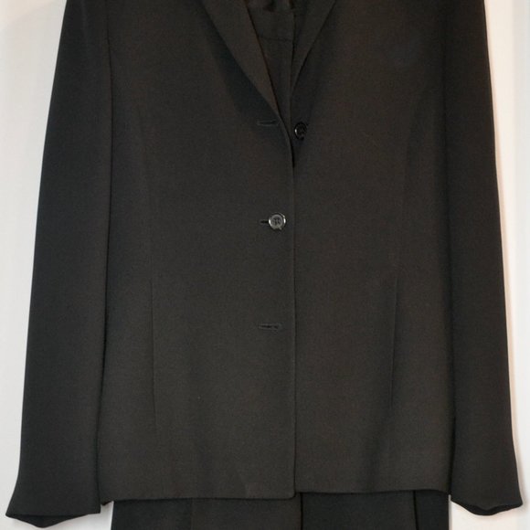 Black Anne Klein Suit Full Set - Picture 4 of 4
